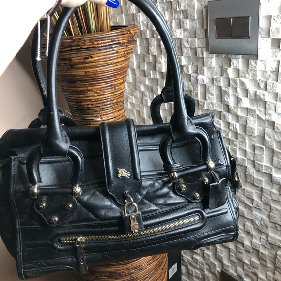 Burberry leather handbag - Picture 1 of 2